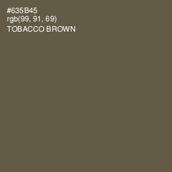 #635B45 - Tobacco Brown Color Image